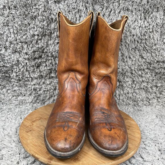 Vintage Red Wing Pecos Pull On Cowboy Western Boots Men's 12 B - Picture 8 of 12